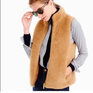 JCREW FAUX FUR VEST